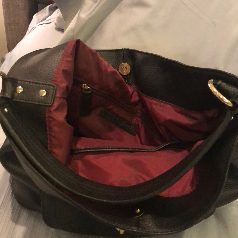 REDUCED💥Banana Republic Black Leather Bucket Bag - Picture 7 of 7